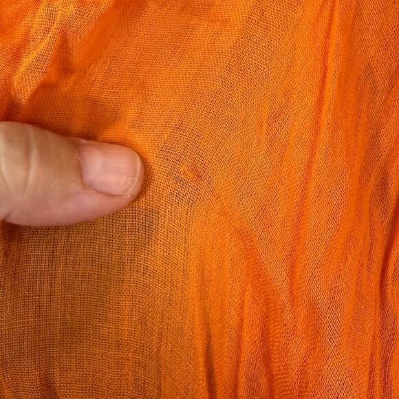 NWT J Jill Orange Lightweight Viscose Scarf Shawl Wrap Marmalade - Picture 10 of 10
